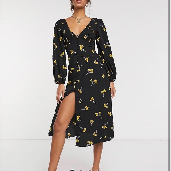 ASOS Design floral midi dress - Picture 2 of 5